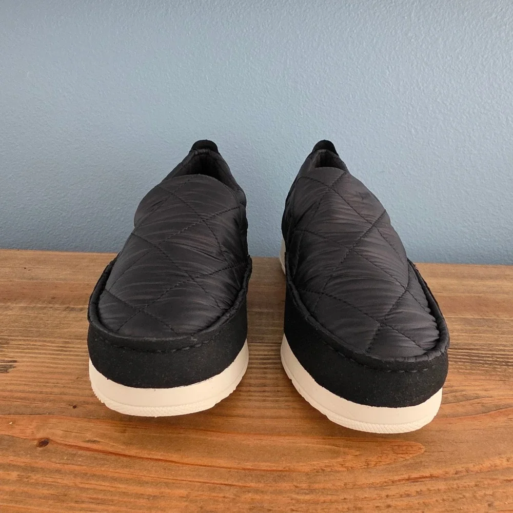 Sperry Mens Moc-Sider Nylon Black Quilted‎ Loafer Moccasin STS23793 Size 7.5
